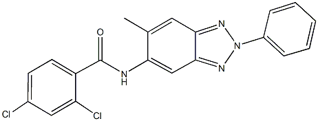 2,4-dichloro-N-(6-methyl-2-phenyl-2H-1,2,3-benzotriazol-5-yl)benzamide Structure