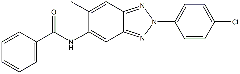 N-[2-(4-chlorophenyl)-6-methyl-2H-1,2,3-benzotriazol-5-yl]benzamide 结构式