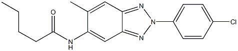 N-[2-(4-chlorophenyl)-6-methyl-2H-1,2,3-benzotriazol-5-yl]pentanamide Structure