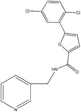 5-(2,5-dichlorophenyl)-N-(3-pyridinylmethyl)-2-furamide,347337-31-9,结构式