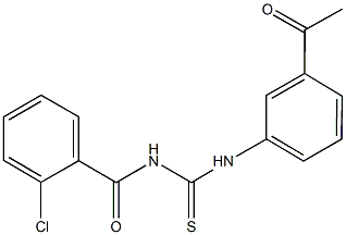 N-(3-acetylphenyl)-N'-(2-chlorobenzoyl)thiourea|