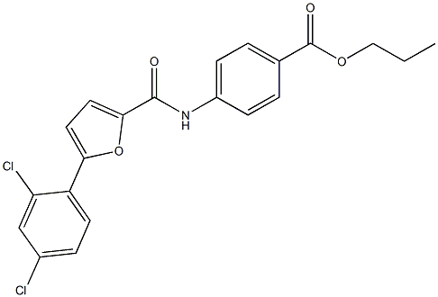 347340-32-3 propyl 4-{[5-(2,4-dichlorophenyl)-2-furoyl]amino}benzoate