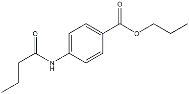 propyl 4-(butyrylamino)benzoate Structure