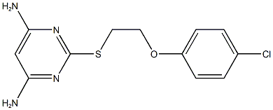 2-{[2-(4-chlorophenoxy)ethyl]sulfanyl}pyrimidine-4,6-diamine,347341-49-5,结构式