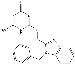 6-amino-2-{[(1-benzyl-1H-benzimidazol-2-yl)methyl]sulfanyl}pyrimidin-4(1H)-one|