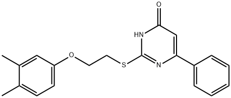 347341-60-0 2-{[2-(3,4-dimethylphenoxy)ethyl]sulfanyl}-6-phenyl-4(1H)-pyrimidinone