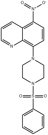 5-nitro-8-[4-(phenylsulfonyl)-1-piperazinyl]quinoline|