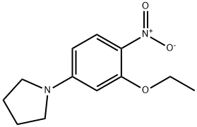 1-{3-ethoxy-4-nitrophenyl}pyrrolidine Struktur