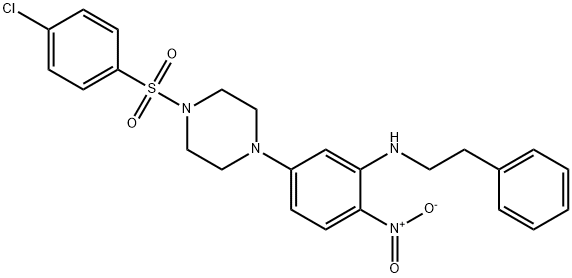 347356-18-7 1-[(4-chlorophenyl)sulfonyl]-4-{4-nitro-3-[(2-phenylethyl)amino]phenyl}piperazine