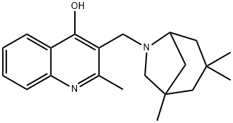 2-methyl-3-[(1,3,3-trimethyl-6-azabicyclo[3.2.1]oct-6-yl)methyl]-4-quinolinol Structure