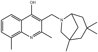 2,8-dimethyl-3-[(1,3,3-trimethyl-6-azabicyclo[3.2.1]oct-6-yl)methyl]-4-quinolinol Structure