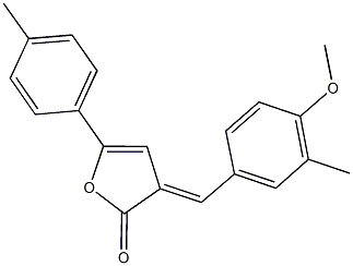 3-(4-methoxy-3-methylbenzylidene)-5-(4-methylphenyl)-2(3H)-furanone Structure