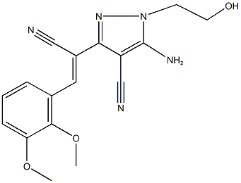 347874-92-4 5-amino-3-[1-cyano-2-(2,3-dimethoxyphenyl)vinyl]-1-(2-hydroxyethyl)-1H-pyrazole-4-carbonitrile