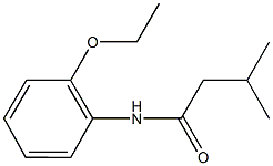 N-(2-ethoxyphenyl)-3-methylbutanamide Struktur