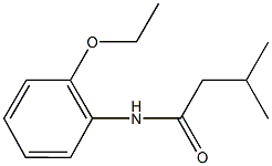 N-(2-ethoxyphenyl)-3-methylbutanamide Structure