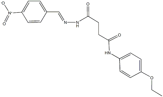 N-(4-ethoxyphenyl)-4-(2-{4-nitrobenzylidene}hydrazino)-4-oxobutanamide Structure