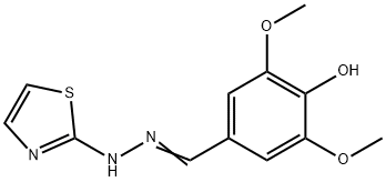 4-hydroxy-3,5-dimethoxybenzaldehyde 1,3-thiazol-2-ylhydrazone Structure