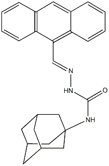 9-anthracenecarbaldehyde N-(1-adamantyl)semicarbazone 结构式