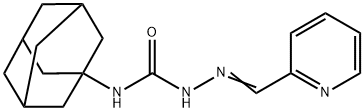 2-pyridinecarbaldehyde N-(1-adamantyl)semicarbazone Struktur