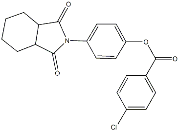 4-(1,3-dioxooctahydro-2H-isoindol-2-yl)phenyl 4-chlorobenzoate|