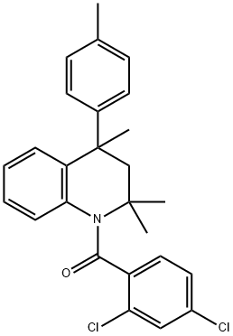 1-(2,4-dichlorobenzoyl)-2,2,4-trimethyl-4-(4-methylphenyl)-1,2,3,4-tetrahydroquinoline Structure
