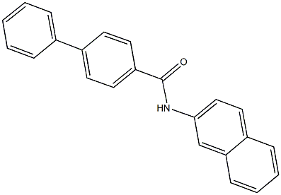 N-(2-naphthyl)[1,1'-biphenyl]-4-carboxamide 结构式