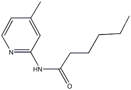 N-(4-methyl-2-pyridinyl)hexanamide,348163-34-8,结构式
