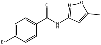 4-bromo-N-(5-methyl-3-isoxazolyl)benzamide 结构式