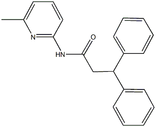 N-(6-methyl-2-pyridinyl)-3,3-diphenylpropanamide Structure