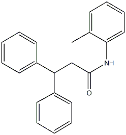 N-(2-methylphenyl)-3,3-diphenylpropanamide Structure