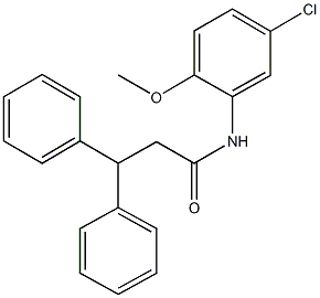 N-(5-chloro-2-methoxyphenyl)-3,3-diphenylpropanamide Structure