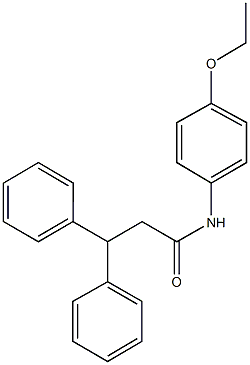 N-(4-ethoxyphenyl)-3,3-diphenylpropanamide Struktur