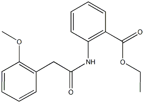 ethyl 2-{[(2-methoxyphenyl)acetyl]amino}benzoate,348613-50-3,结构式