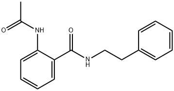 2-(acetylamino)-N-(2-phenylethyl)benzamide Structure