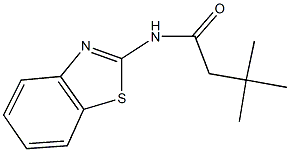 N-(1,3-benzothiazol-2-yl)-3,3-dimethylbutanamide 结构式