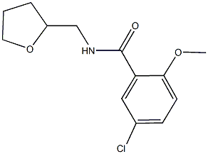 5-chloro-2-methoxy-N-(tetrahydro-2-furanylmethyl)benzamide,349086-35-7,结构式
