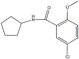 5-chloro-N-cyclopentyl-2-methoxybenzamide,349087-21-4,结构式