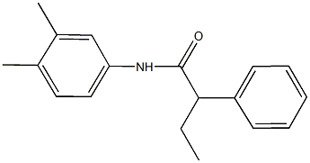 N-(3,4-dimethylphenyl)-2-phenylbutanamide Struktur