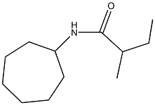 N-cycloheptyl-2-methylbutanamide 化学構造式