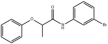 N-(3-bromophenyl)-2-phenoxypropanamide 结构式