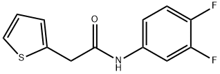 N-(3,4-difluorophenyl)-2-thien-2-ylacetamide Struktur