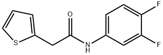 N-(3,4-difluorophenyl)-2-thien-2-ylacetamide Structure