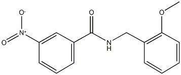 3-nitro-N-(2-methoxybenzyl)benzamide 化学構造式