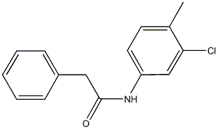 N-(3-chloro-4-methylphenyl)-2-phenylacetamide Structure