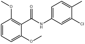 N-(3-chloro-4-methylphenyl)-2,6-dimethoxybenzamide,349094-31-1,结构式