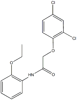 2-(2,4-dichlorophenoxy)-N-(2-ethoxyphenyl)acetamide,349095-37-0,结构式