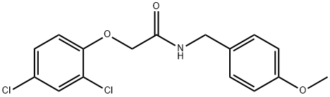 2-(2,4-dichlorophenoxy)-N-(4-methoxybenzyl)acetamide Structure