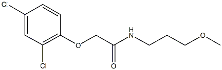 2-(2,4-dichlorophenoxy)-N-(3-methoxypropyl)acetamide Struktur