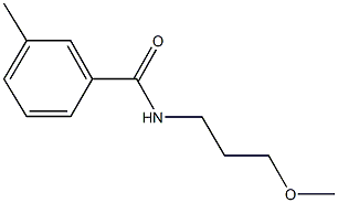 N-(3-methoxypropyl)-3-methylbenzamide 结构式