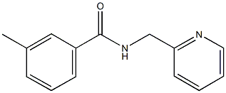 3-methyl-N-(2-pyridinylmethyl)benzamide 化学構造式